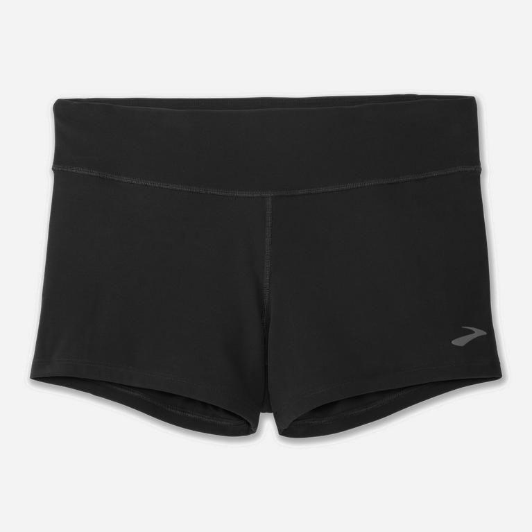 Brooks Speedwork Tight Israel - Women's Running Shorts - Black (09572-TLME)